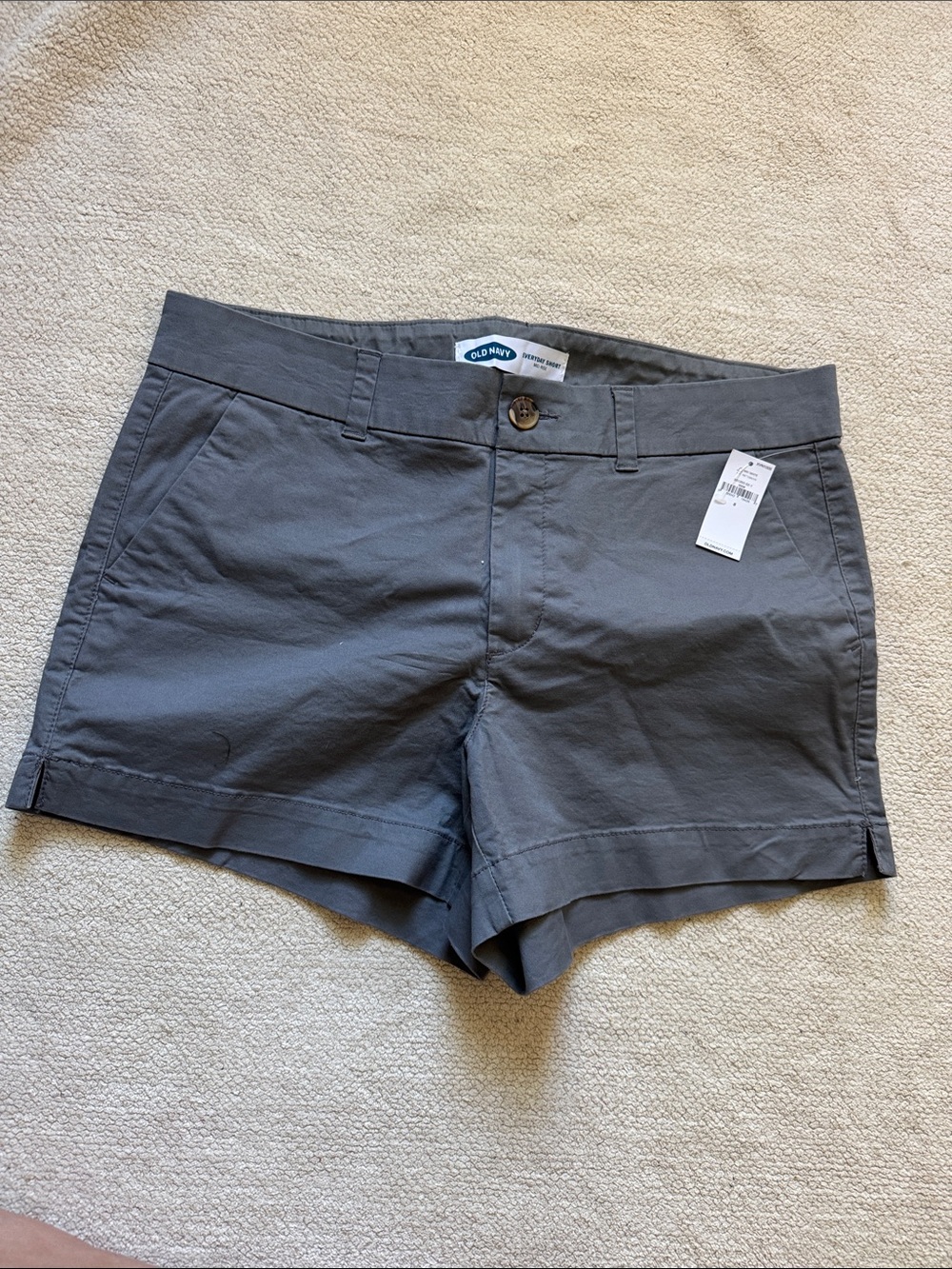 Old Navy Women's Charcoal Gray Chino Shorts